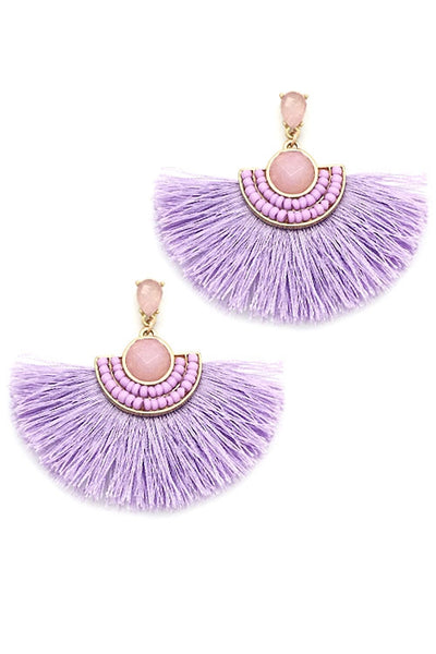 Lavender Fan Fair Earrings