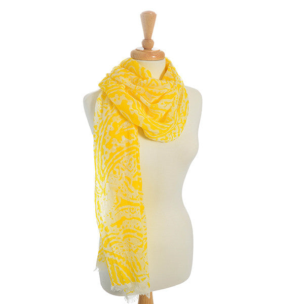 Yellow Paisley Scarf