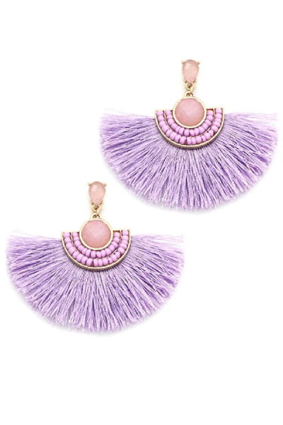 Lavender Fan Fair Earrings
