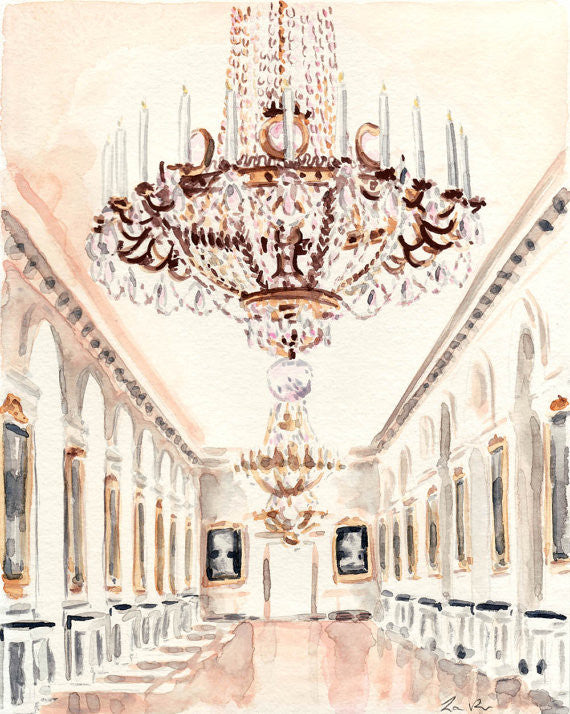 Chandelier at Petit Trianon Versailles